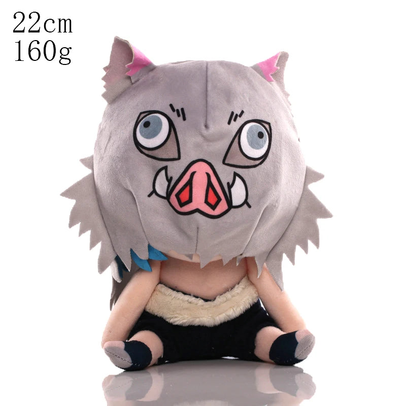 15-25cm Demon Slayer Dragon Ball Cartoon Plush Toy Goku Kamado Nezuko Vegeta Stuffed Pendant keychain Birthday present for child