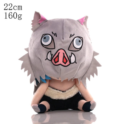 15-25cm Demon Slayer Dragon Ball Cartoon Plush Toy Goku Kamado Nezuko Vegeta Stuffed Pendant keychain Birthday present for child