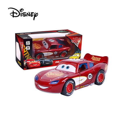 Disney Toy Story 3 Model Car Lightning Mcqueen Metal Diecast With Lights Inertial Pull-Back Wheel Spit Out Your Tongue Cars Toys