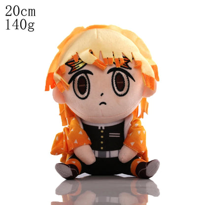 15-25cm Demon Slayer Dragon Ball Cartoon Plush Toy Goku Kamado Nezuko Vegeta Stuffed Pendant keychain Birthday present for child