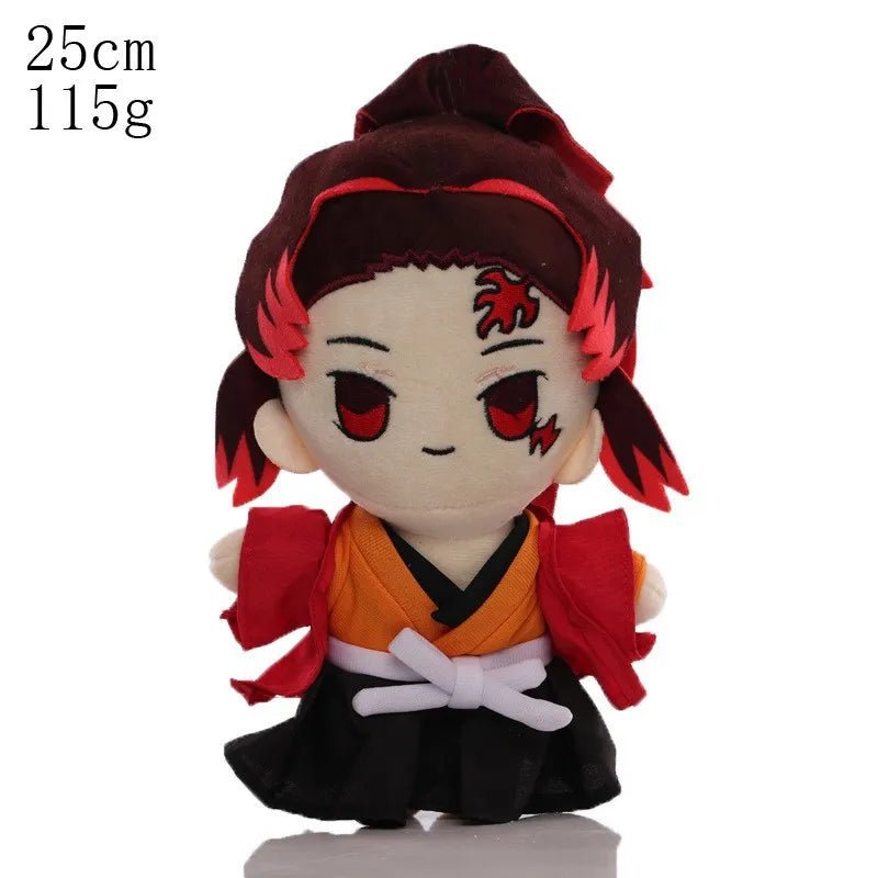 15-25cm Demon Slayer Dragon Ball Cartoon Plush Toy Goku Kamado Nezuko Vegeta Stuffed Pendant keychain Birthday present for child
