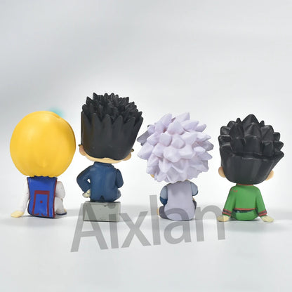 Aixlan GON FREECSS Figure 4PCS SET Q Version HUNTER X HUNTER PVC Action Figure Amine Christmas Gift Collectible Figurine
