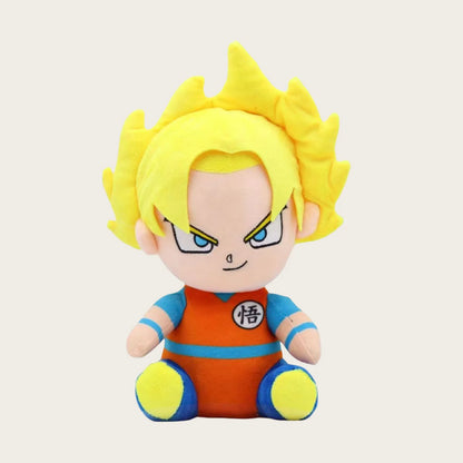15-25cm Demon Slayer Dragon Ball Cartoon Plush Toy Goku Kamado Nezuko Vegeta Stuffed Pendant keychain Birthday present for child