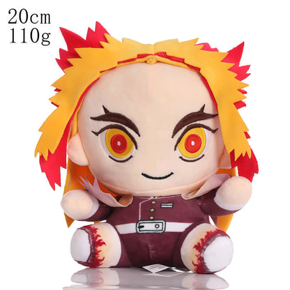 15-25cm Demon Slayer Dragon Ball Cartoon Plush Toy Goku Kamado Nezuko Vegeta Stuffed Pendant keychain Birthday present for child
