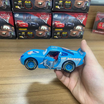 Disney Toy Story 3 Model Car Lightning Mcqueen Metal Diecast With Lights Inertial Pull-Back Wheel Spit Out Your Tongue Cars Toys