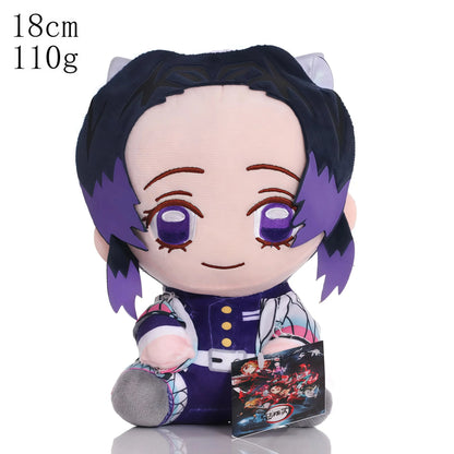 15-25cm Demon Slayer Dragon Ball Cartoon Plush Toy Goku Kamado Nezuko Vegeta Stuffed Pendant keychain Birthday present for child
