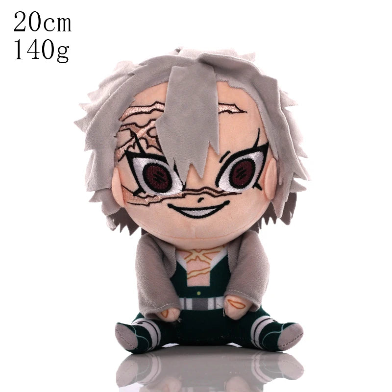 15-25cm Demon Slayer Dragon Ball Cartoon Plush Toy Goku Kamado Nezuko Vegeta Stuffed Pendant keychain Birthday present for child