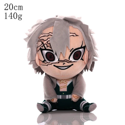 15-25cm Demon Slayer Dragon Ball Cartoon Plush Toy Goku Kamado Nezuko Vegeta Stuffed Pendant keychain Birthday present for child