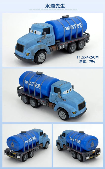 6 Style Cars Mr.Drippy Mel Dorado Darth Mater Diecast Metal Car Model Children Educational Toys