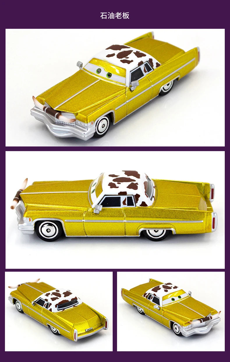 6 Style Cars Mr.Drippy Mel Dorado Darth Mater Diecast Metal Car Model Children Educational Toys