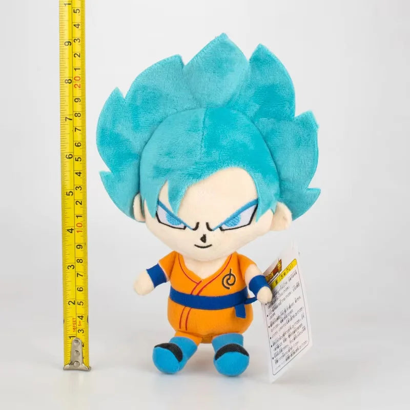 15-25cm Demon Slayer Dragon Ball Cartoon Plush Toy Goku Kamado Nezuko Vegeta Stuffed Pendant keychain Birthday present for child