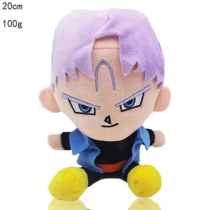 15-25cm Demon Slayer Dragon Ball Cartoon Plush Toy Goku Kamado Nezuko Vegeta Stuffed Pendant keychain Birthday present for child