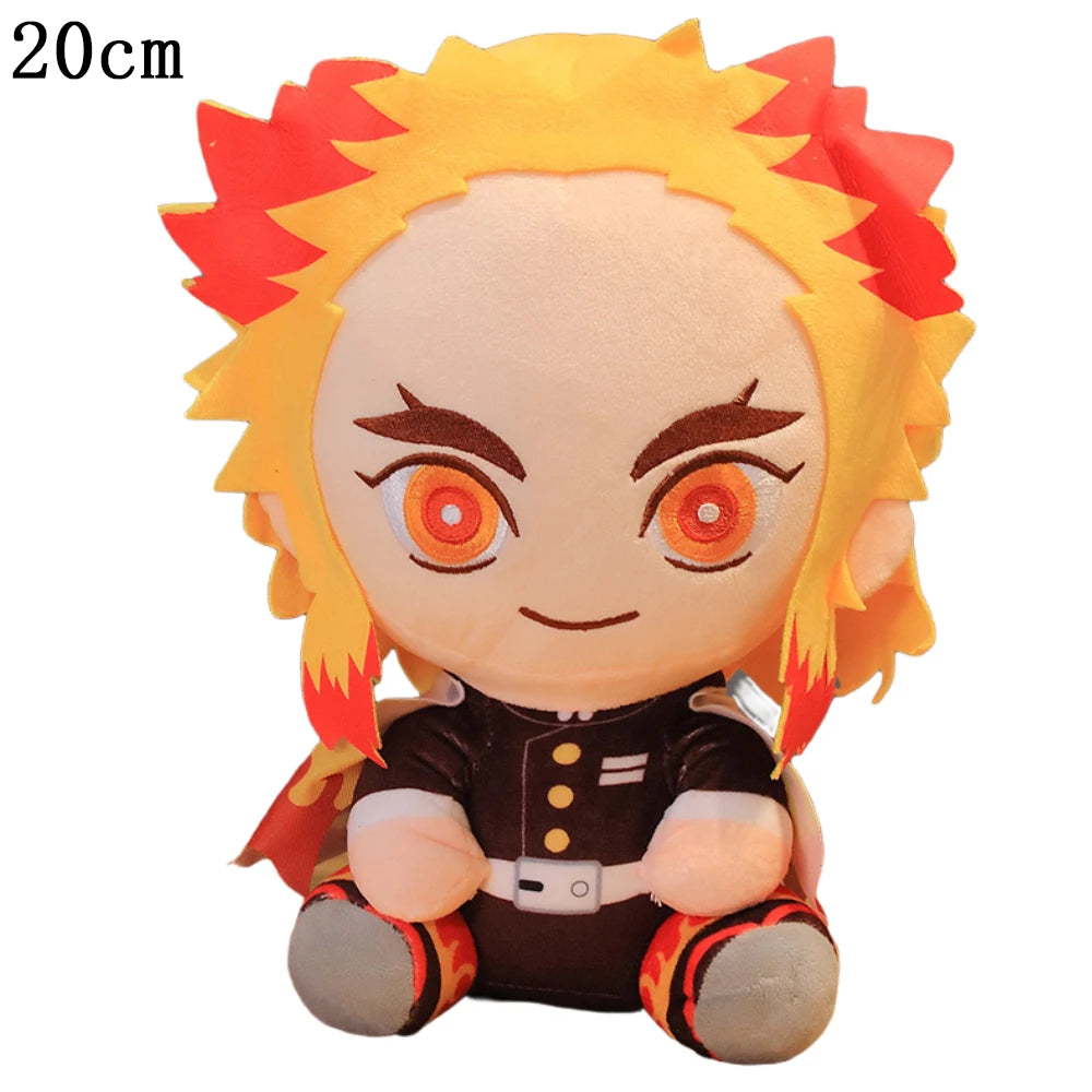 Demon Slayer Plush Toys Anime Kamado Tanjirou Hashibira Inosuke Tomioka Giyuu Rengoku Kyoujurou Kochou Shinobu Agatsuma Zenitsu