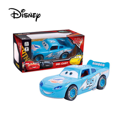 Disney Toy Story 3 Model Car Lightning Mcqueen Metal Diecast With Lights Inertial Pull-Back Wheel Spit Out Your Tongue Cars Toys