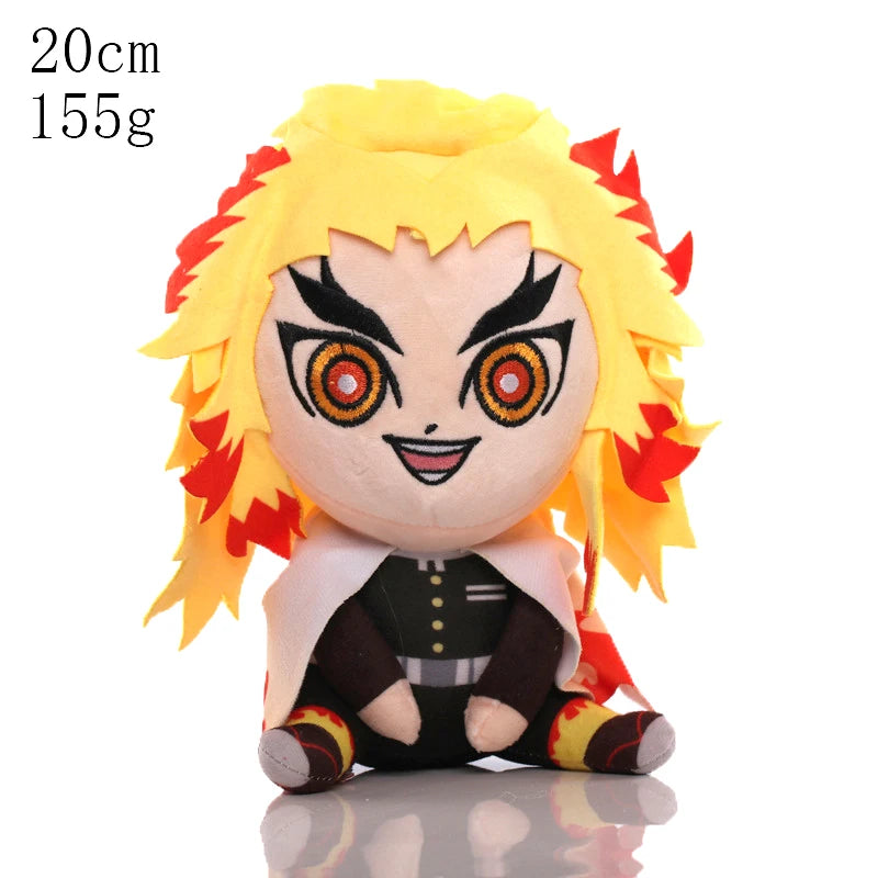 15-25cm Demon Slayer Dragon Ball Cartoon Plush Toy Goku Kamado Nezuko Vegeta Stuffed Pendant keychain Birthday present for child