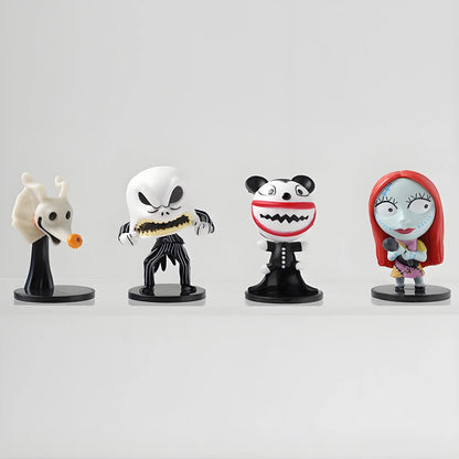 8pcs/set The Nightmare Sally Jack Skellington Christmas Action Figure Vinyl Figurine Halloween Gift Collection Toys
