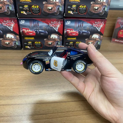 Disney Toy Story 3 Model Car Lightning Mcqueen Metal Diecast With Lights Inertial Pull-Back Wheel Spit Out Your Tongue Cars Toys