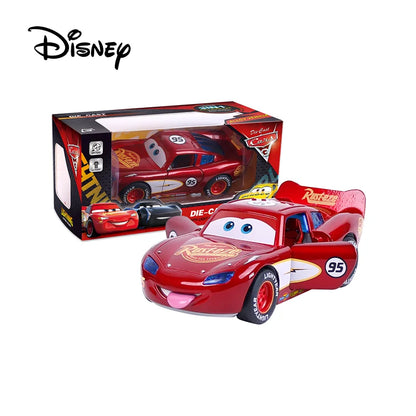 Disney Toy Story 3 Model Car Lightning Mcqueen Metal Diecast With Lights Inertial Pull-Back Wheel Spit Out Your Tongue Cars Toys
