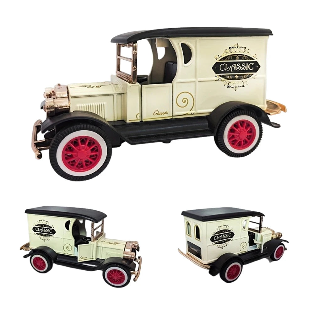 1:32 Classic T-shaped Retro Vintage Old Car,Alloy Reversing Model Toy Nostalgic Birthday, Holiday Gift for Boys