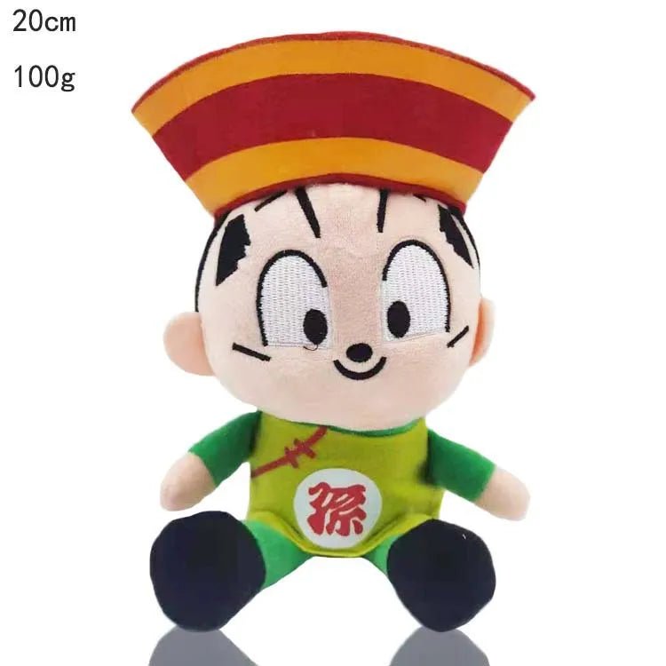 15-25cm Demon Slayer Dragon Ball Cartoon Plush Toy Goku Kamado Nezuko Vegeta Stuffed Pendant keychain Birthday present for child