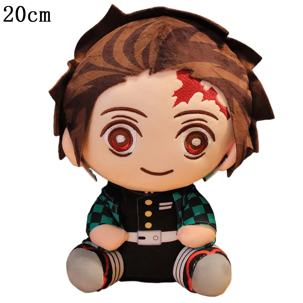 Demon Slayer Plush Toys Anime Kamado Tanjirou Hashibira Inosuke Tomioka Giyuu Rengoku Kyoujurou Kochou Shinobu Agatsuma Zenitsu